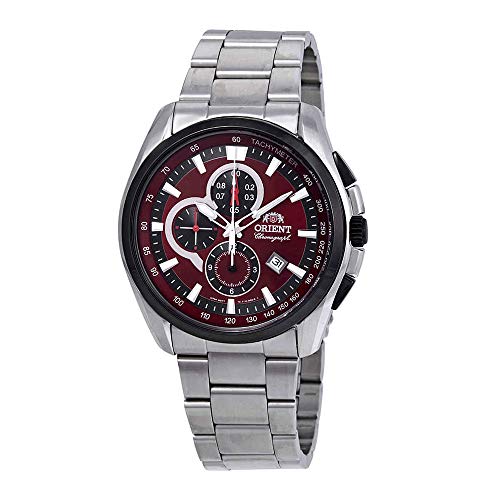 Orient Classic Chronograph Red Dial Mens Watch FTT13001H