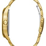 Timeless Style – GUESS Men’s Gold-Tone Stainless Steel Bracelet Watch with Date Display