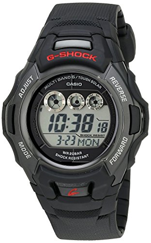 Casio Men's G-Shock Tough Solar Atomic Black Resin Sport Watch