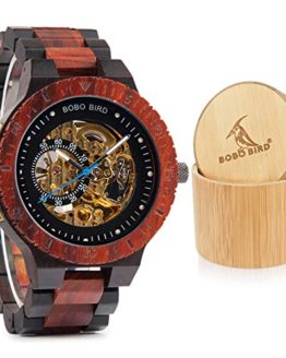 BOBO BIRD Mens Wooden Watches Luxury Mechanical Watch
