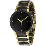 Rado Men's R30929712 Centrix Jubile Gold Plated Stainless Steel Bracelet Watch