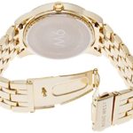 Nine West Women's Champagne Dial Gold-Tone Bracelet Watch