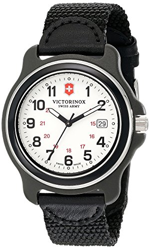 Victorinox Men's Original XL Analog Display Swiss Quartz Black Watch