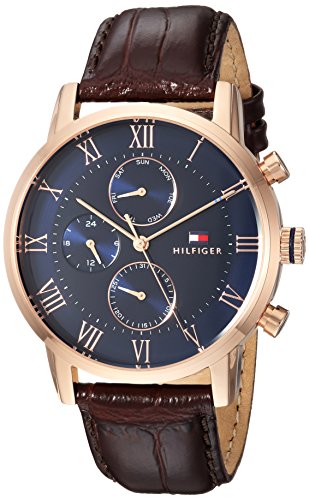 Tommy Hilfiger Men s Sophisticated Sport Quartz Gold and Leather Casual Watch