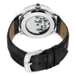 Stührling Original Automatic Watch for Men Skeleton Watch Dial, Dual Time