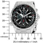 Casio Edifice Chronograph EF-527D-1AVEF – 100M Water-Resistant Stainless Steel Sporty Watch with Slide Rule Function 💧
