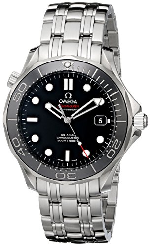 Omega Men's 212.30.41.20.01.003 Seamaster Black Dial Watch