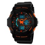 Aposon Mens Dual Time Outdoor Digital Analog Quartz Waterproof Wrist Sport