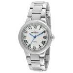 Peugeot Women's Round Silver Roman Numeral Watch