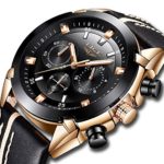 LIGE Watches for Men Sports Chronograph Waterproof Analog Quartz