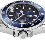 Henry Jay Mens Stainless Steel Professional Dive Watch with Date