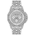 Bulova Men's Quartz Stainless Steel Dress Watch, Color:Silver-Toned