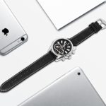 BUREI Men's Watches Chronograph Quartz Wristwatch