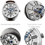 Stuhrling Original Men's Atrium Automatic Skeleton Brown Leather Band Watch