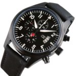 Fanmis Black Dail Pvd Case Date Watch