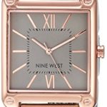 Nine West Women's Rose Gold-Tone and Silver-Tone Mesh Bracelet Watch