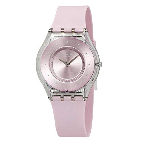 Swatch Skin Pink Pastel Pink Dial Silicone Strap Unisex Watch