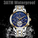 Watches for Men,LIGE Stainless Steel Automatic Mechanical Watch