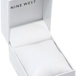 Nine West Women's Gold-Tone and Brown Strap Watch