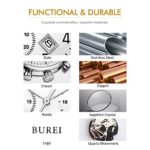 BUREI Men's Multifunction Chronograph Wrist Watch