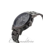 Burberry Men's Large Check Gray Ion Plated Stainless Steel Watch