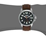 Timex Men's Expedition Metal Field Brown Leather Strap Watch