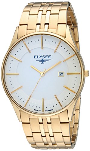 ELYSEE Men's Classic-Edition Analog Display Quartz Gold Watch