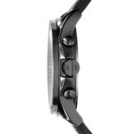 Armani Exchange AX2098 Black Leather Watch – Men’s 45mm Gold-Plated Analog-Quartz Timepiece