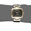 Nine West Women's Gold-Tone and Black Strap Watch
