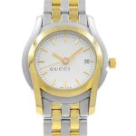 Elegance with Gucci 5500L Two-Tone Steel Quartz Ladies Watch - A Timeless Fusion of Style and Precision! ⌚💖