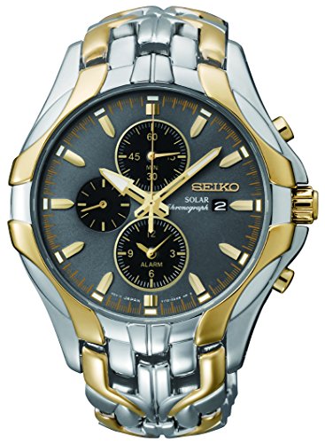 Seiko Men's SSC138 "Excelsior" Two-Tone Stainless Steel Solar Watch