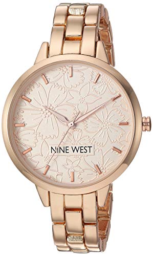 Nine West Women's Rose Gold-Tone Bracelet Watch