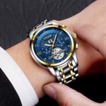 Mens Watches Top Brand Luxury LIGE Automatic Mechanical Watch