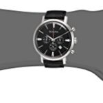 Bulova Men's Quartz Stainless Steel and Leather Casual Watch