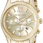 Michael Kors Lexington Gold-Tone Stainless Steel Watch MK8281