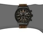 Timex Men’s Expedition Rugged Black/Brown Leather Strap Watch