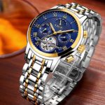 Watches for Men,LIGE Stainless Steel Automatic Mechanical Watch