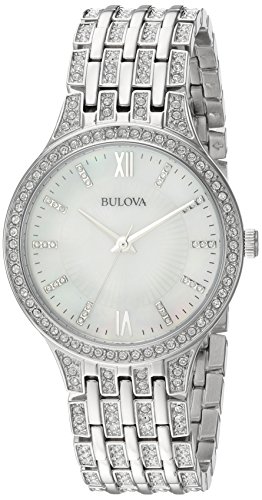 Bulova Women's Swarovski Crystal Stainless Steel Watch