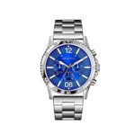 Caravelle Men's Quartz Stainless Steel Watch, Color:Silver-Toned