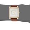 Nine West Women's Gold-Tone and Brown Strap Watch