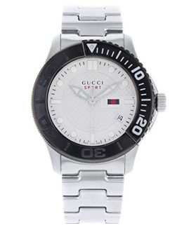 Gucci G-Sport Stainless Steel Beige Dial Quartz Men's Watch