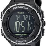 Timex Men's Expedition Shock XL Vibrating Alarm Black Resin Strap Watch