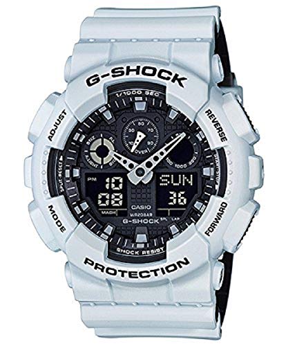 Casio G-Shock GA-100 Military Series Watches - White/One Size
