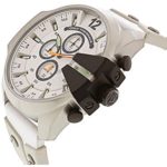Diesel Men's Mega Chief White Leather and Silicone Watch