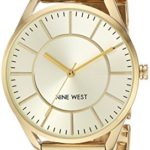 Nine West Women's Gold-Tone Mesh Bracelet Watch