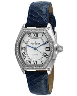 Peugeot Women's Silver-Tone Crystal Watch