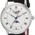 Elysee Men's Classic-Edition Analog Display Quartz Black Watch