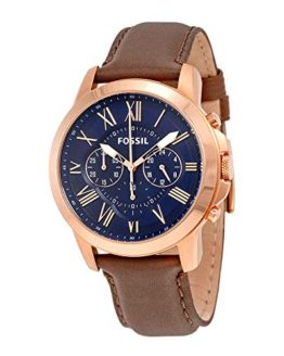 Fossil Men's Grant Chronograph, Rose Gold-Tone Stainless Watch