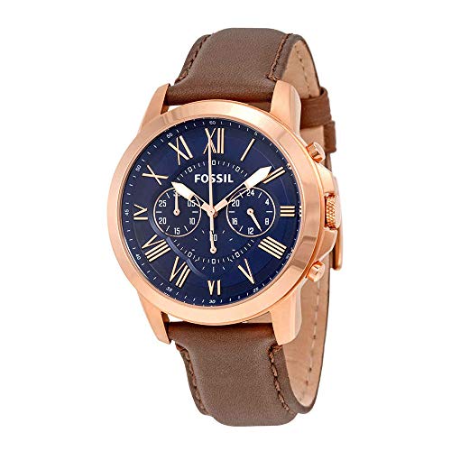 Fossil Men's Grant Chronograph, Rose Gold-Tone Stainless Watch