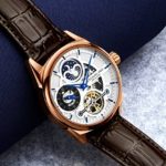 Stuhrling Original Skeleton Dress Watch – Luxury Automatic Mechanical Timepiece with Dual Timezones